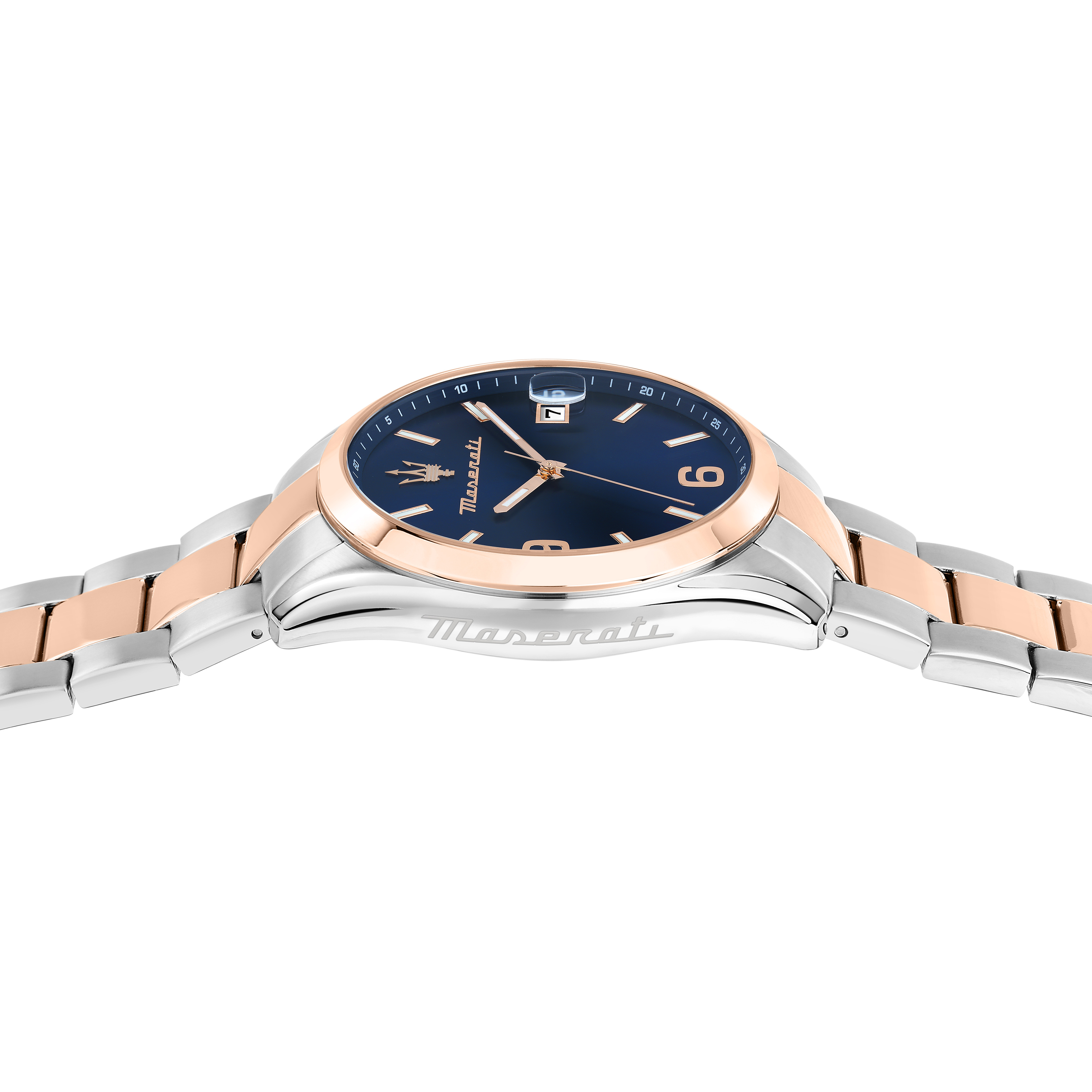 Maserati Herrenuhr Attrazione Edelstahl bicolor blau R8853151006
