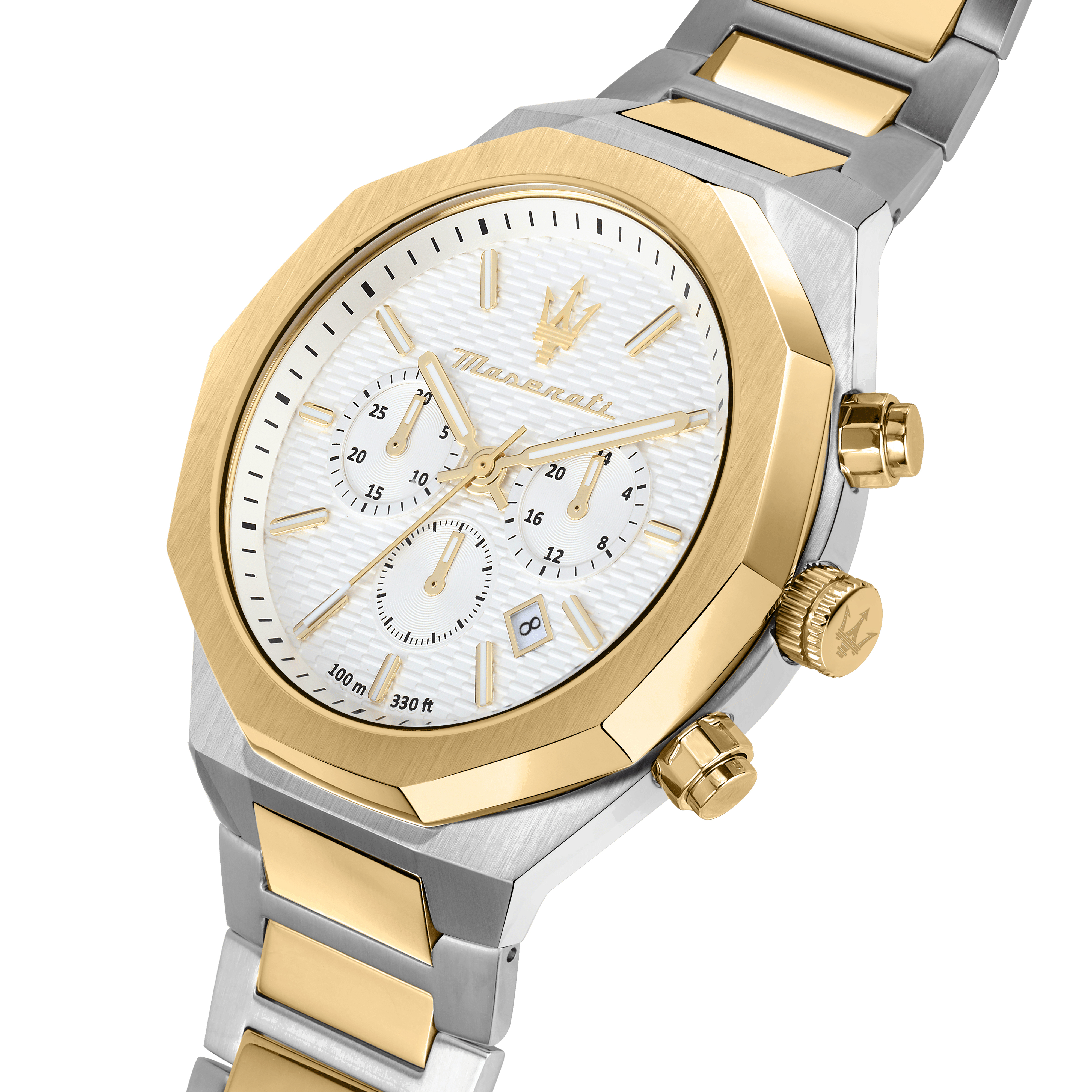 Maserati R8873642009 Herrenuhr STILE bicolor