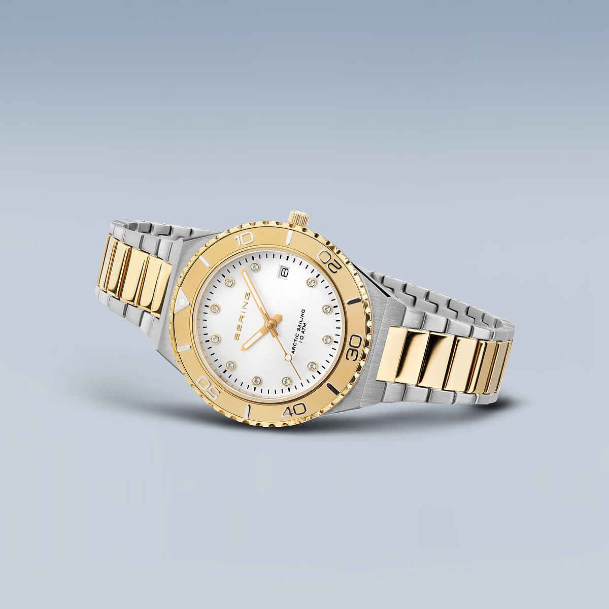 BERING Damenuhr Classic Collection bicolor 36 mm Datum 18936-710