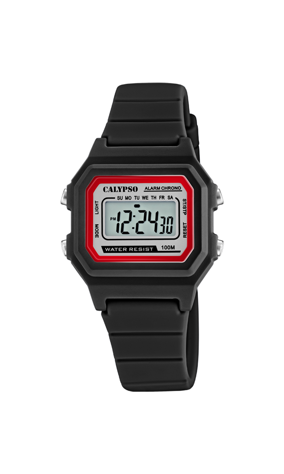 Calypso Quarzuhr Digital K5802/6 – Unisex – Schwarz – 10 ATM