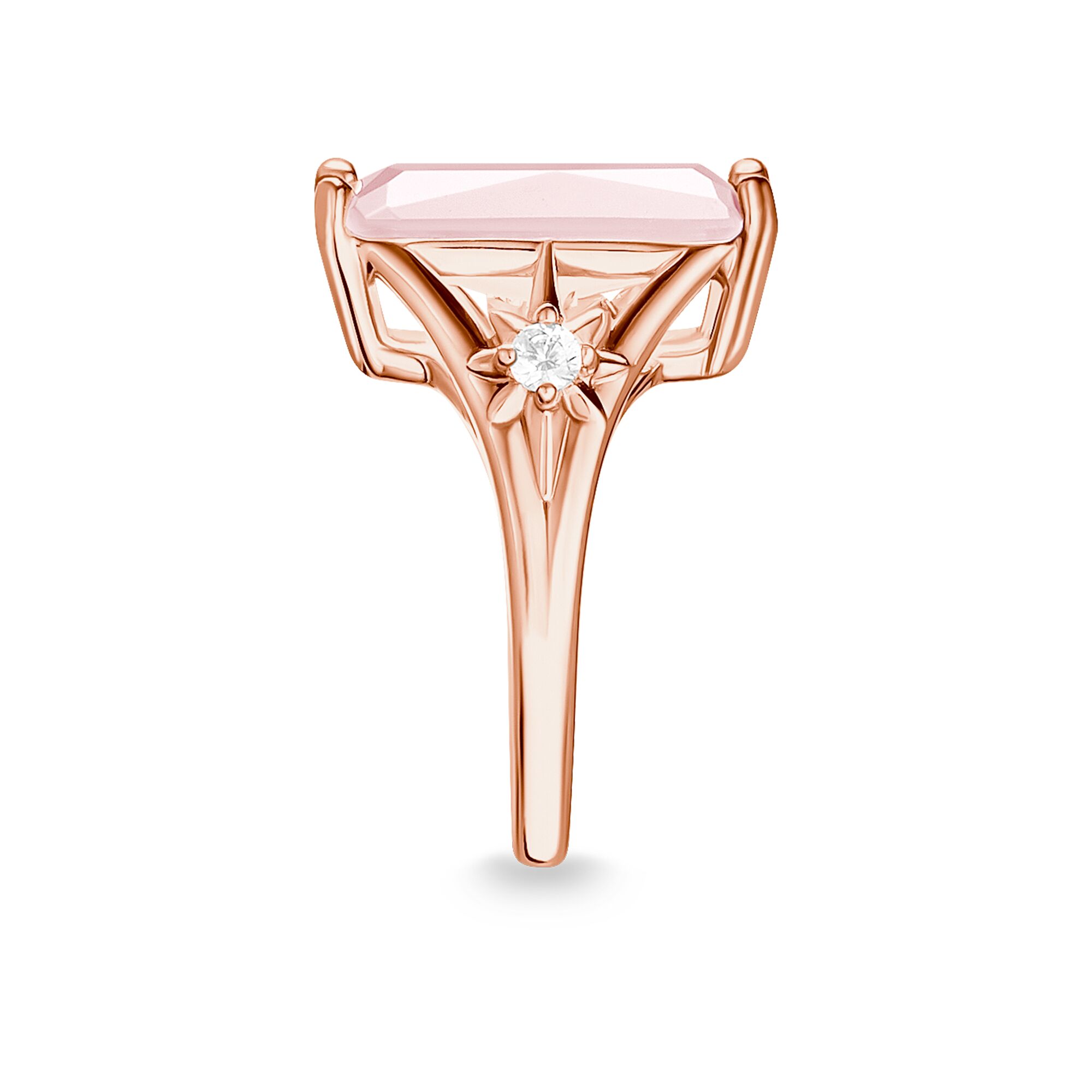 Thomas Sabo Ring Silber rosèvergoldet Rosenquarz TR2261-417-9-60