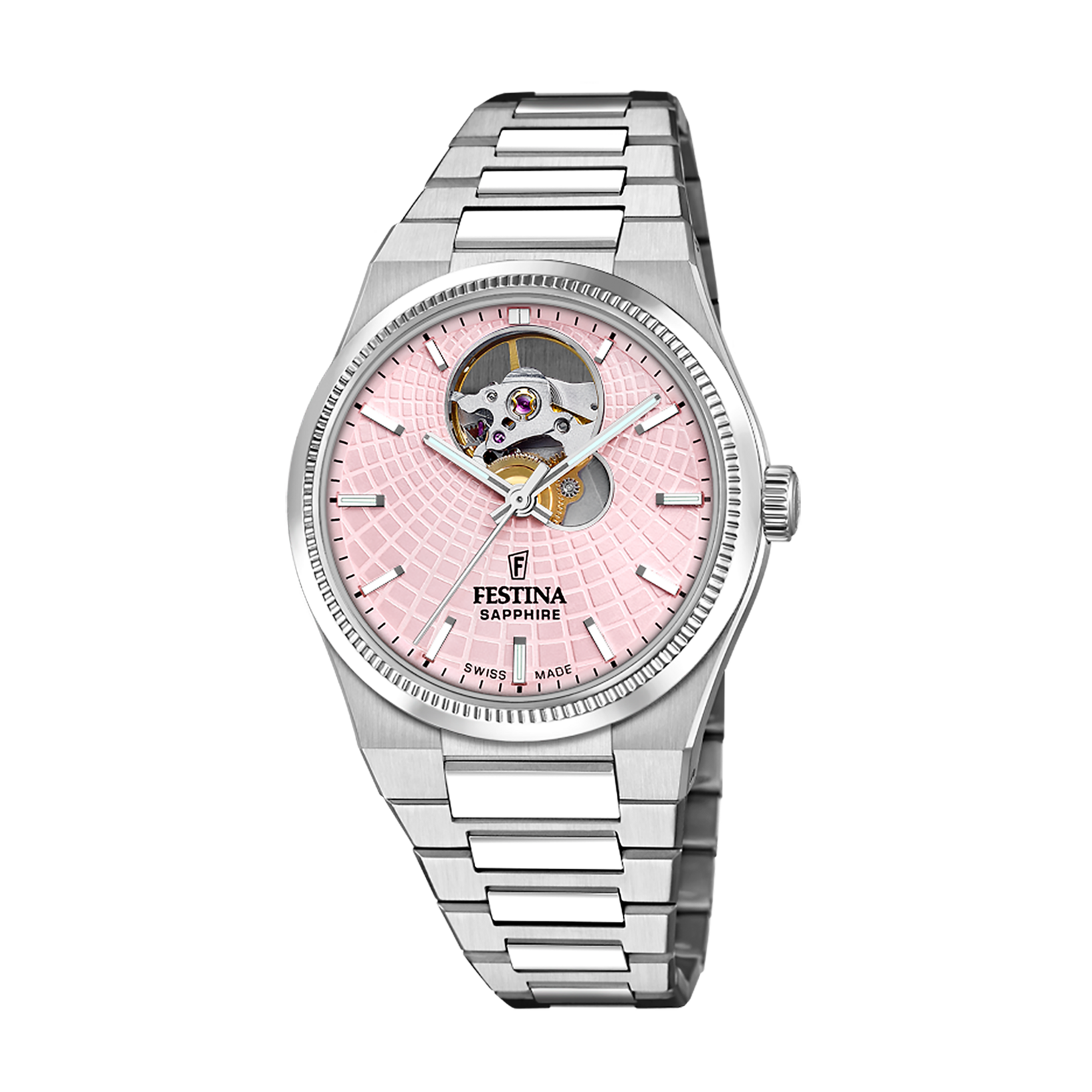Festina Damenuhr F20054/2 mit pinkem Zifferblatt