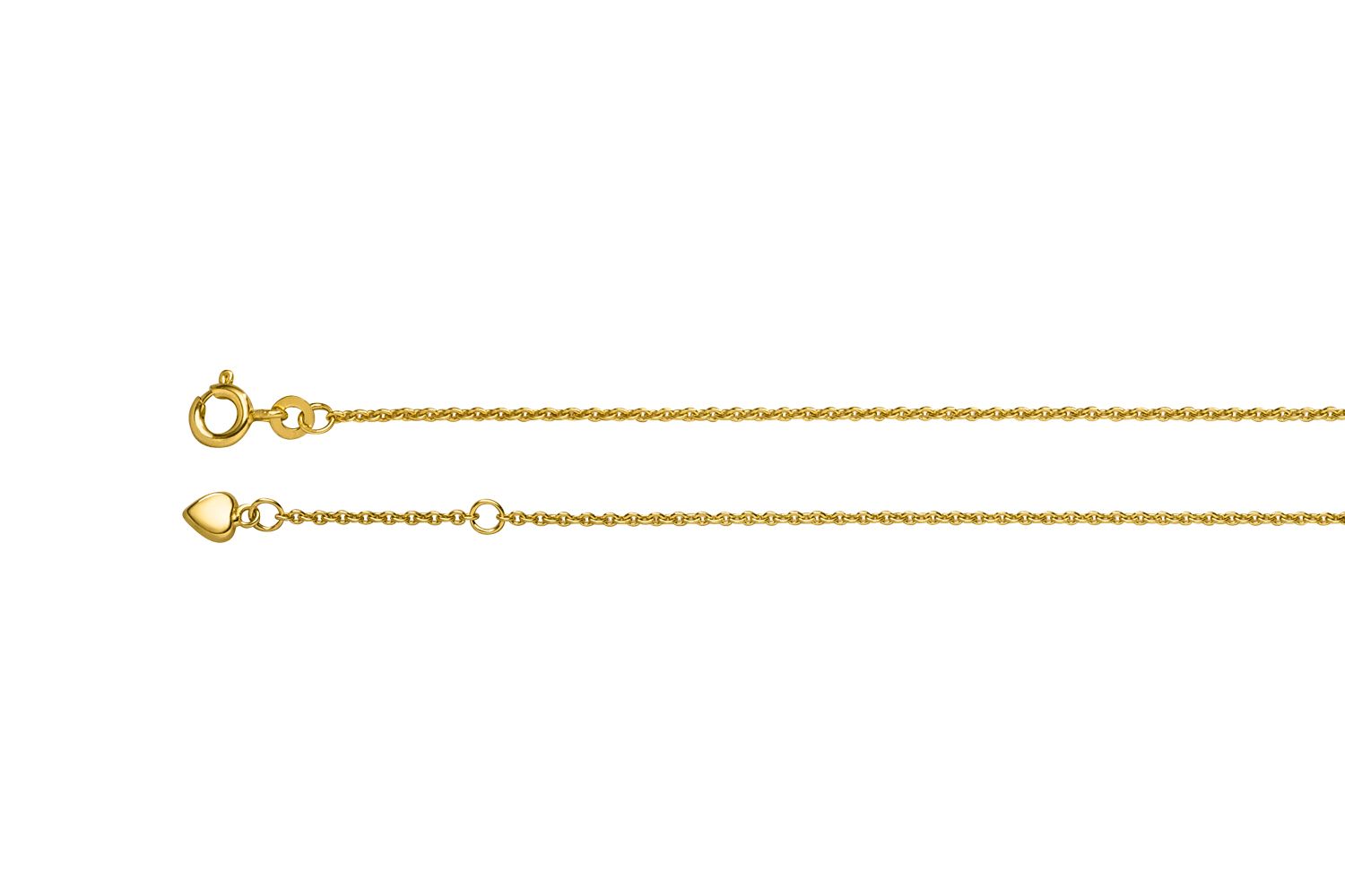 Fußkettchen aus 333 Gelbgold im Original-Geschenketui