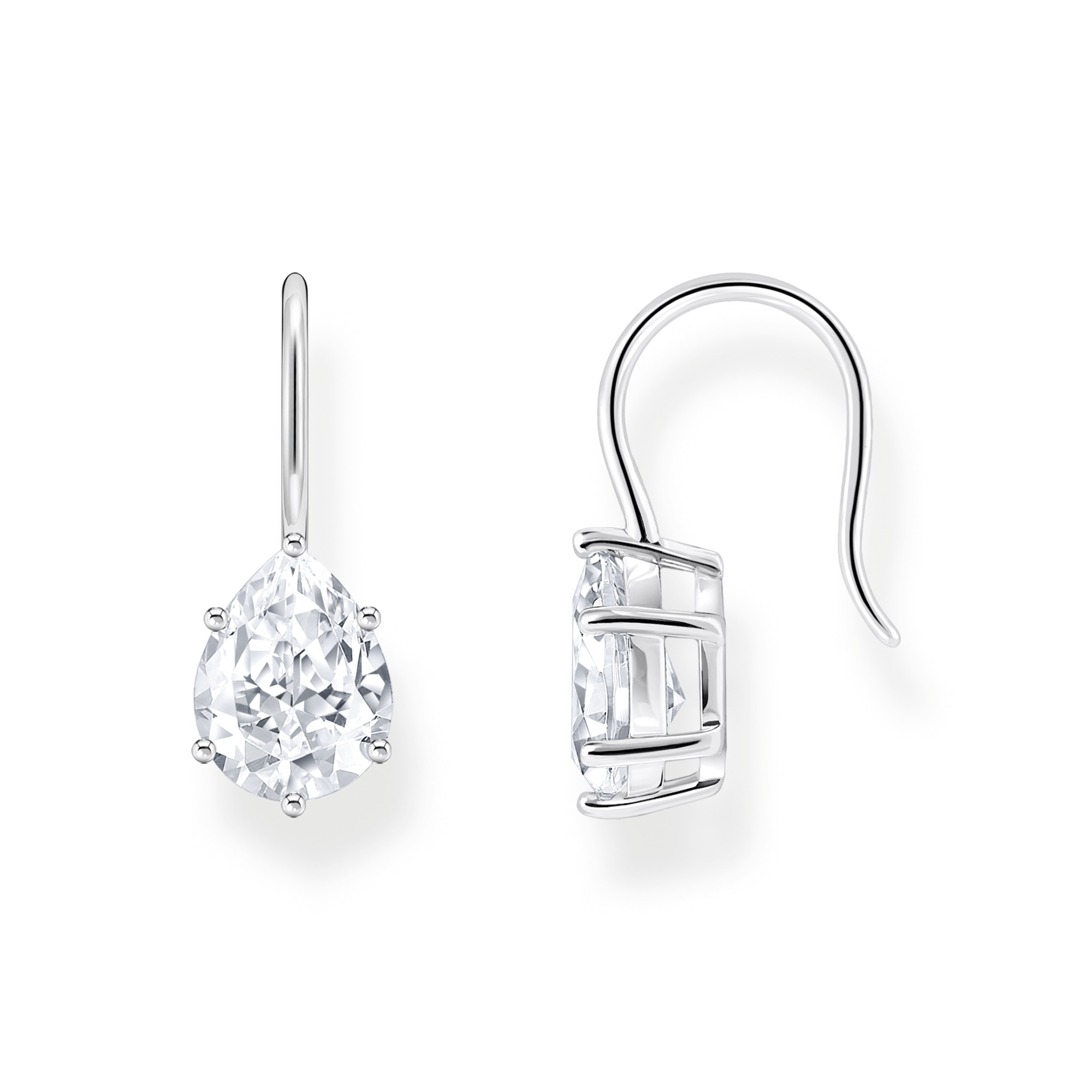 Thomas Sabo H2290-051-14 Ohrhänger mit weißem Zirkonia-Tropfen