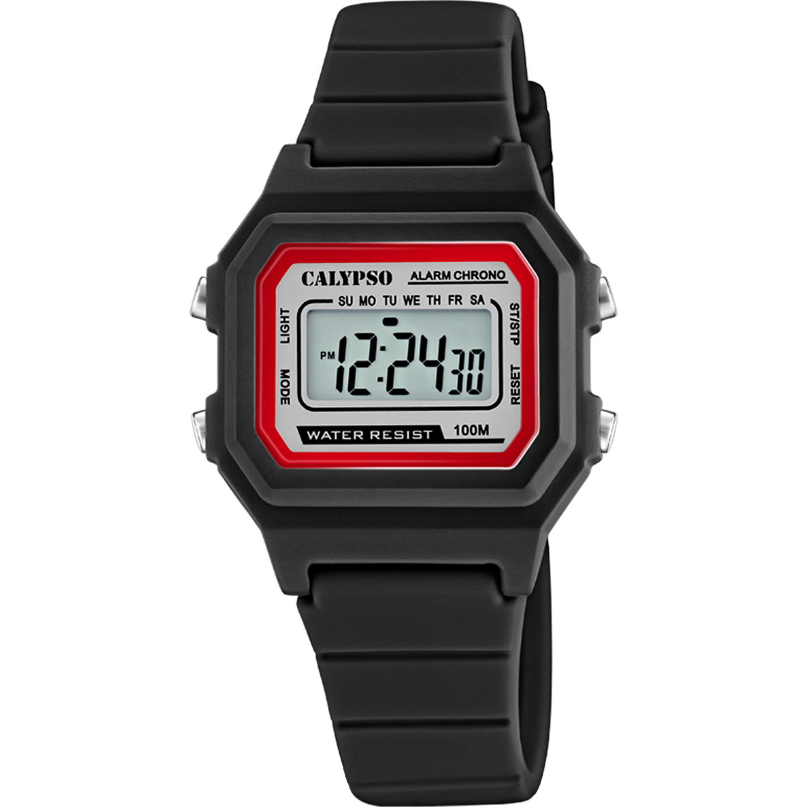 Calypso Quarzuhr Digital K5802/6 – Unisex – Schwarz – 10 ATM