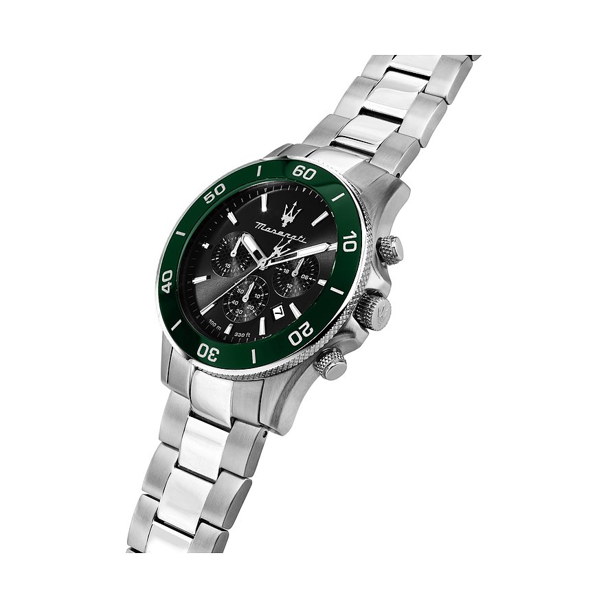 Maserati Herrenuhr Chronograph Competizione Edelstahl schwarz R8873600008
