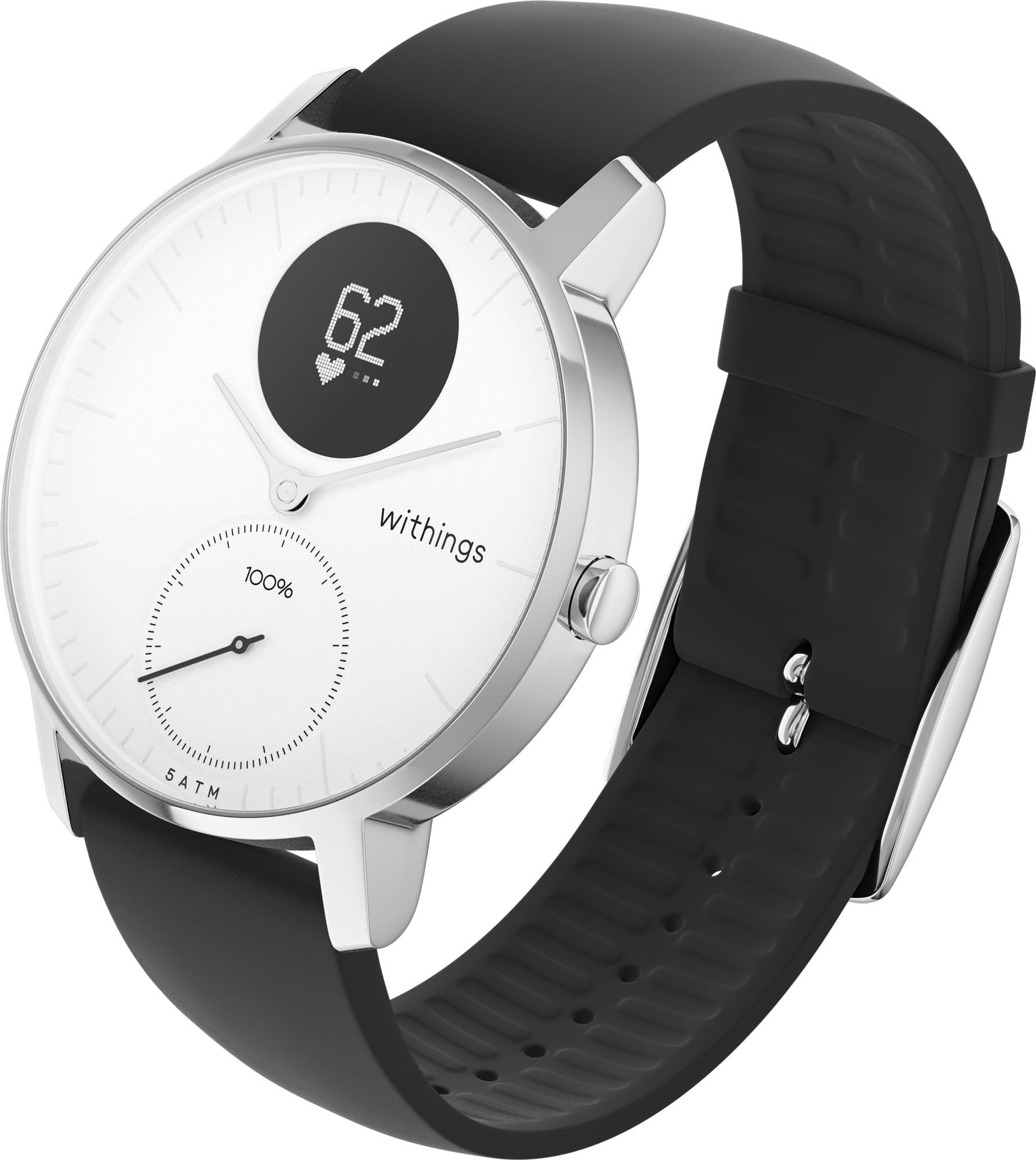 Withings Hybrid Smartwatch Steel HR HWA03b-36White-All-I