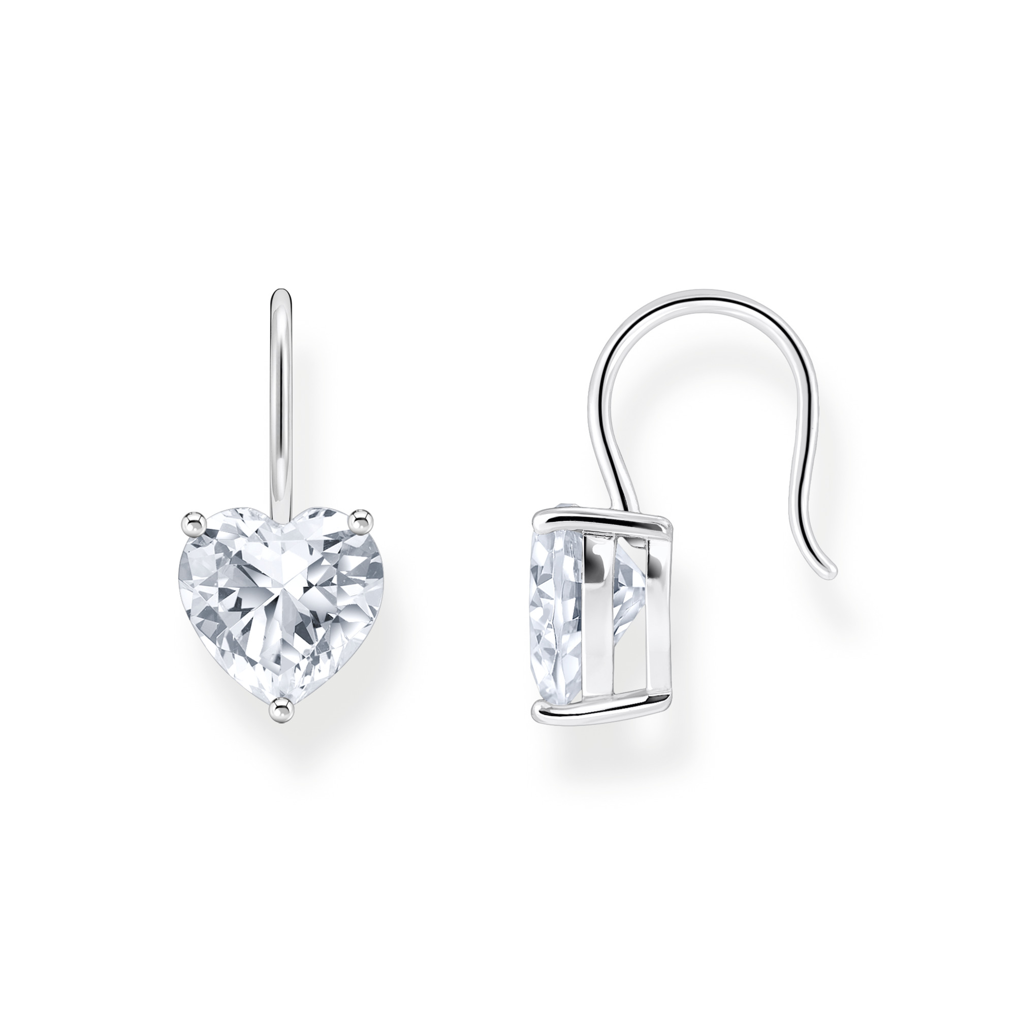 Thomas Sabo H2288-051-14 Ohrhänger mit weißem Zirkonia-Herz